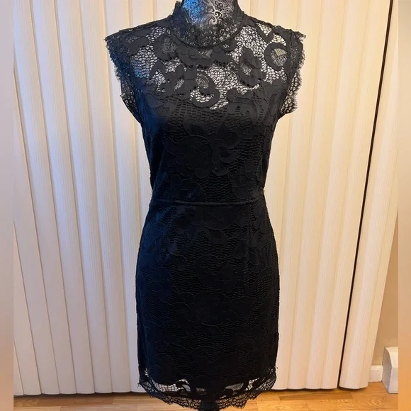 Sans Souci Dresses | Black Lace Dress, Sans Souci, Size M | Color: Black | Size: M | Pm-72587508'S Closet